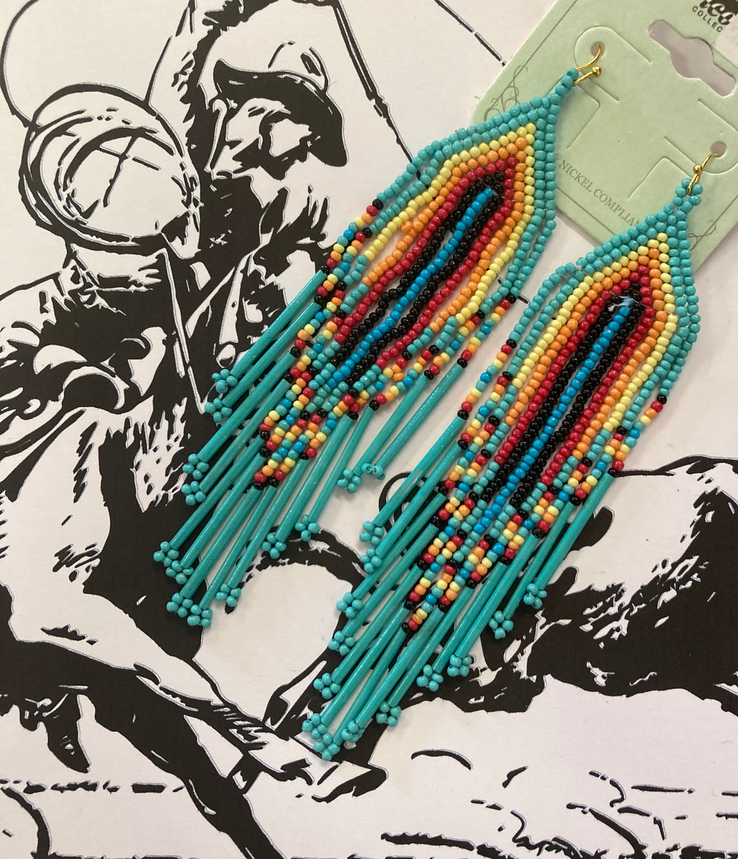 “Rio Grande” Seed Bead Earrings