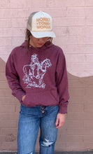 Load image into Gallery viewer, “Cowgirl” Hooded Sweatshirt