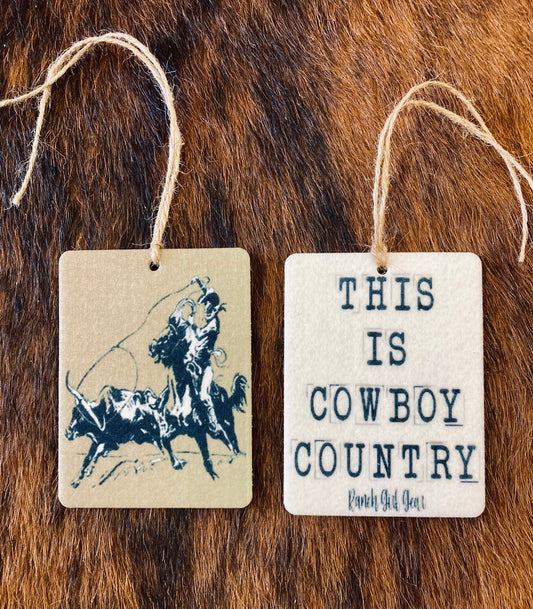 Cowboy Country Western Air Freshener