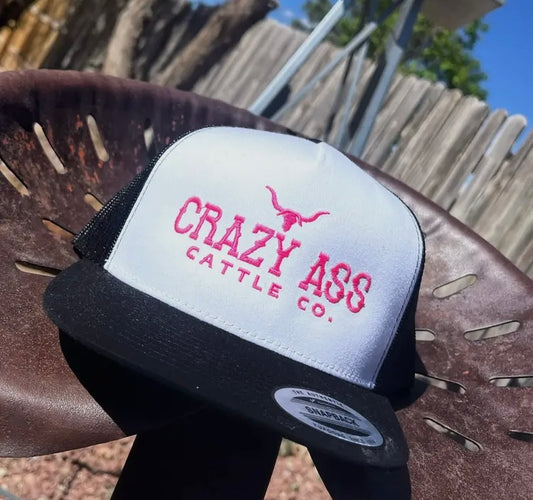 Pink Crazy Ass Cattle Co Hat