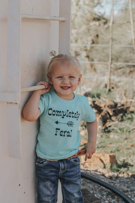 "Completely Feral" Cowkid Tee