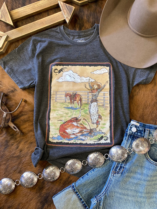 “One Cowgirl Show” Tee