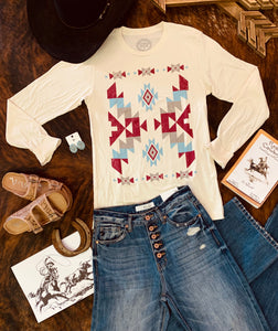 “Aztec Autumn” Longsleeve Shirt
