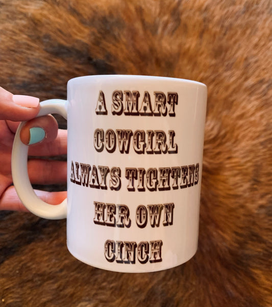 “A Smart Cowgirl” Ceramic Mug