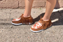Load image into Gallery viewer, “Fringy Vaca” Sneakers
