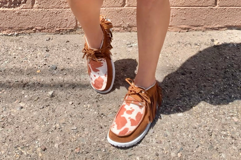 “Fringy Vaca” Sneakers