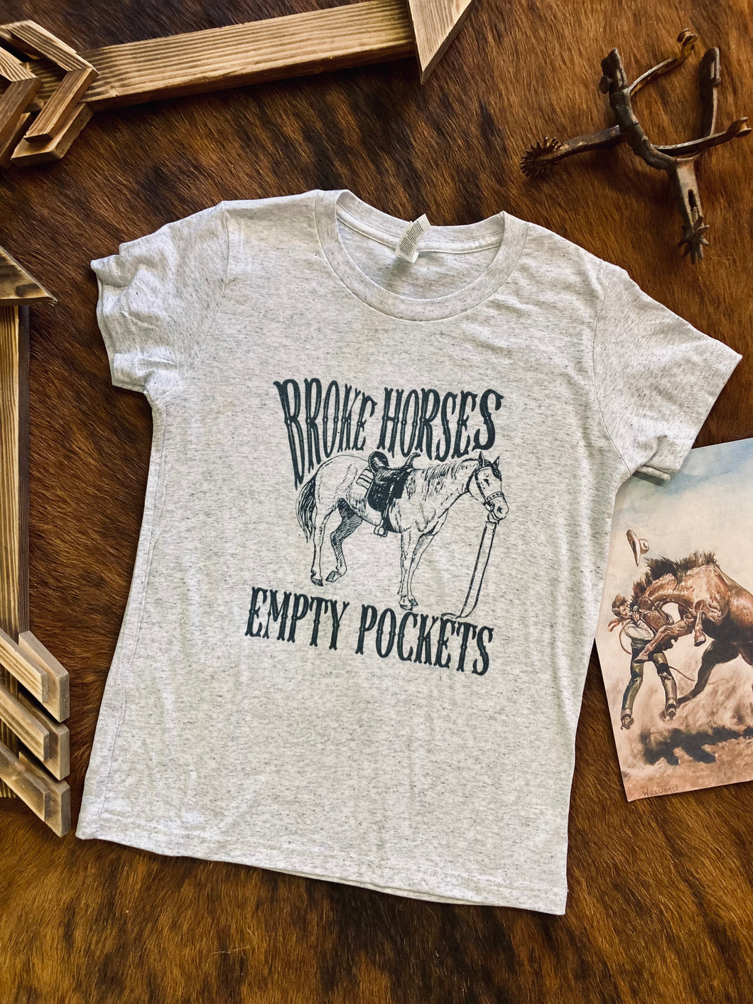 Youth “Broke Horses Empty Pockets” Tee