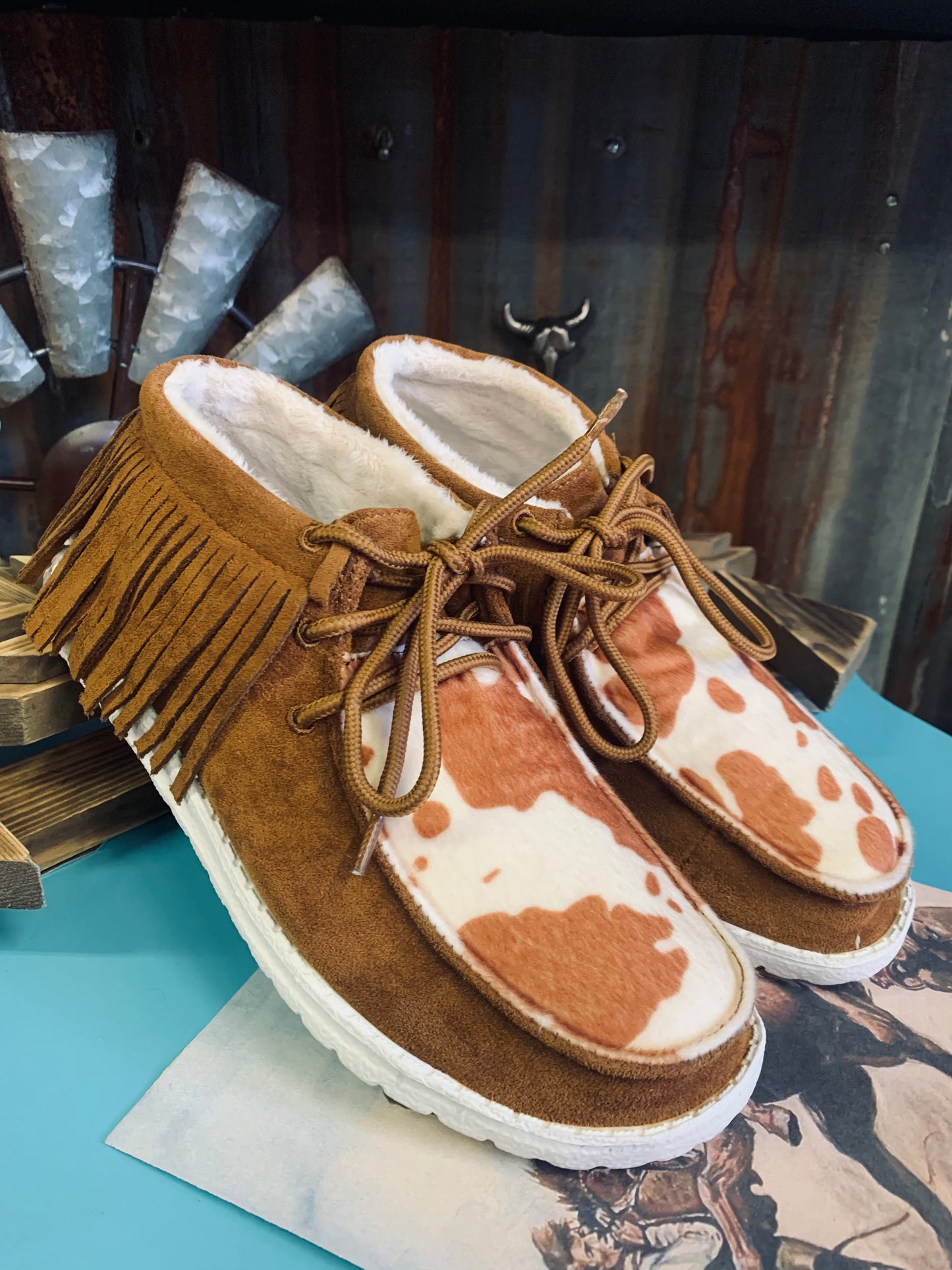 “Fringy Vaca” Sneakers
