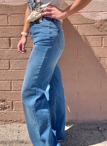 "Western Girl" Wide Leg Jeans