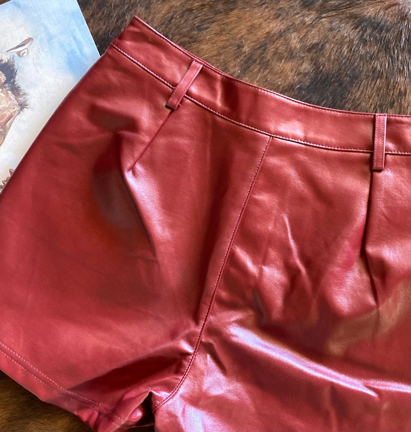 “Sonora” Faux Leather Shorts